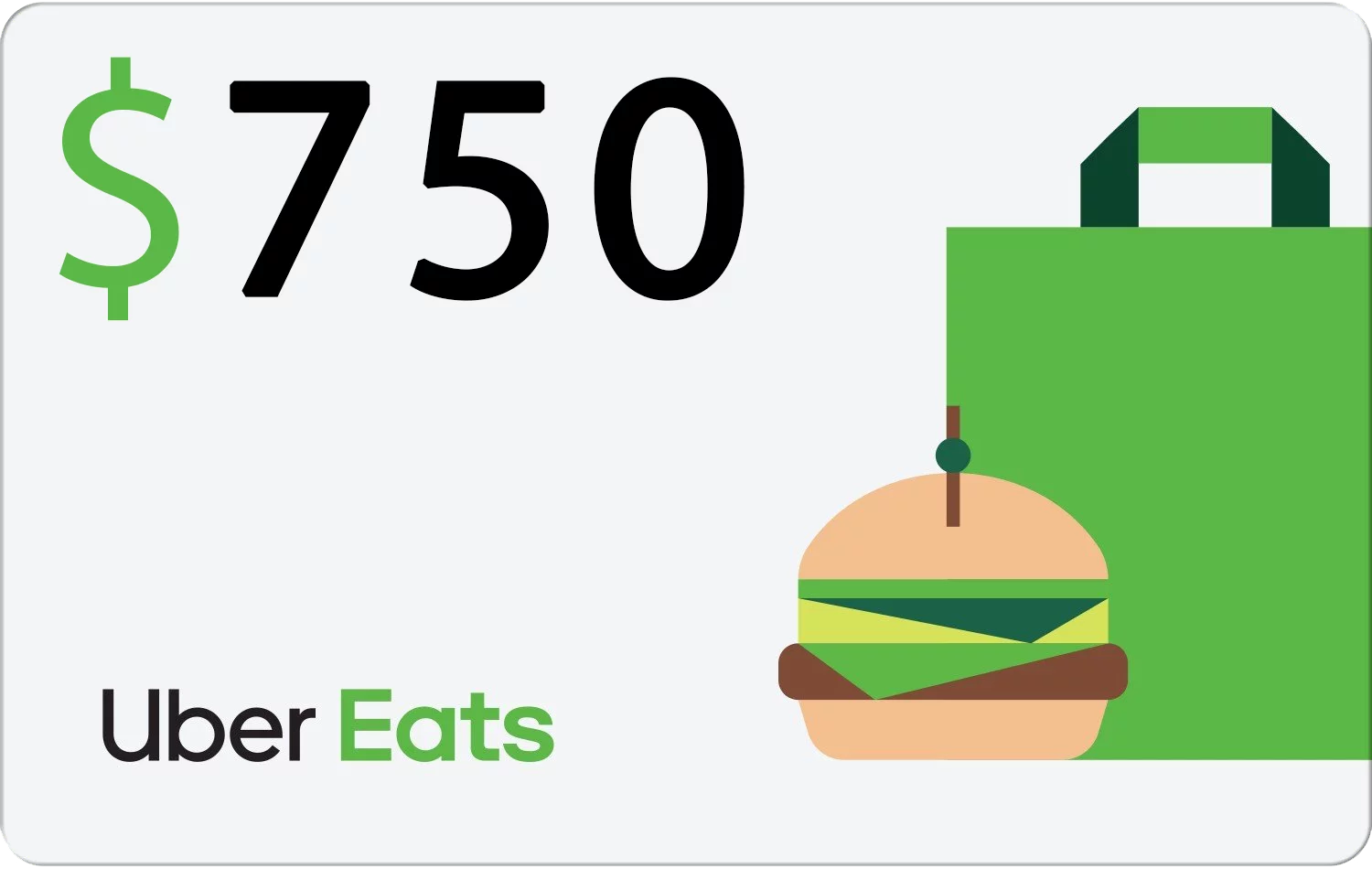 Uber Eats $750 Gift Card Reward